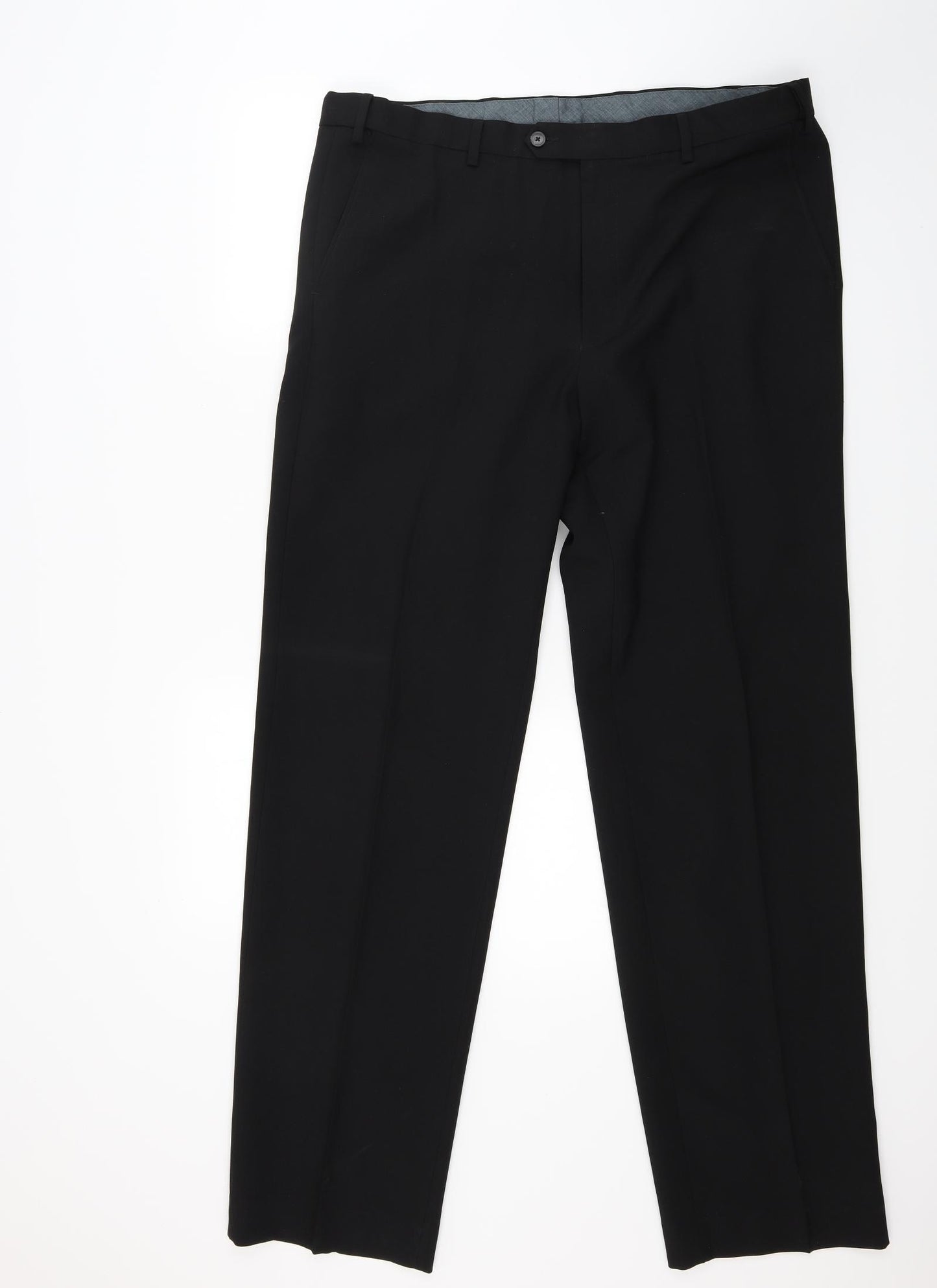Marks and Spencer Mens Black   Trousers  Size 38 L33 in