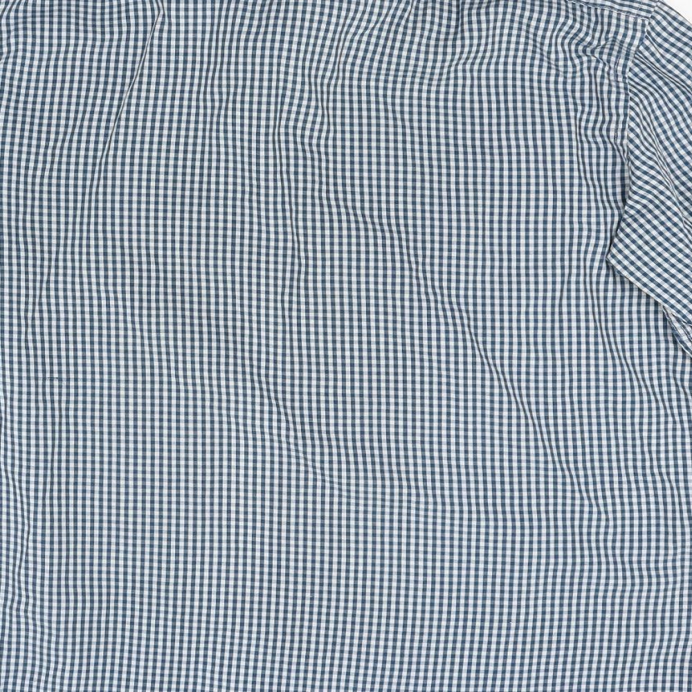 Taylor & Wright Mens Blue Check   Dress Shirt Size 16.5