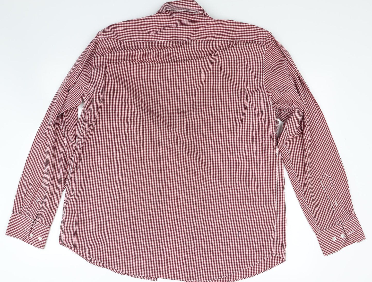 Taylor & Wright Mens Red Check   Dress Shirt Size 16.5