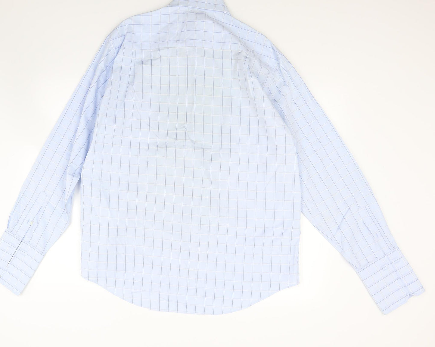 NEXT Mens Blue Check   Dress Shirt Size 16.5