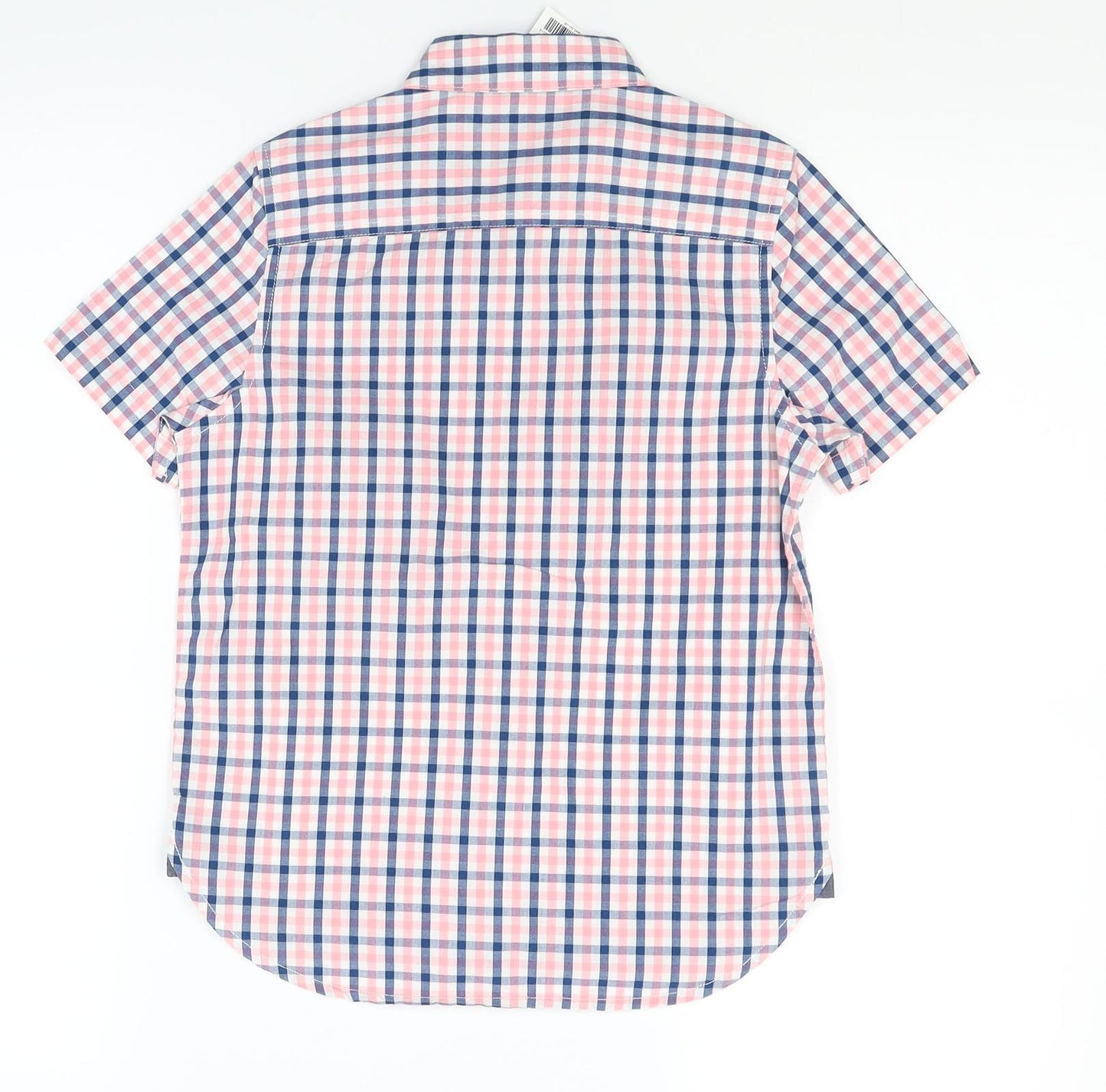 NEXT Boys Pink Check  Basic Button-Up Size 7 Years