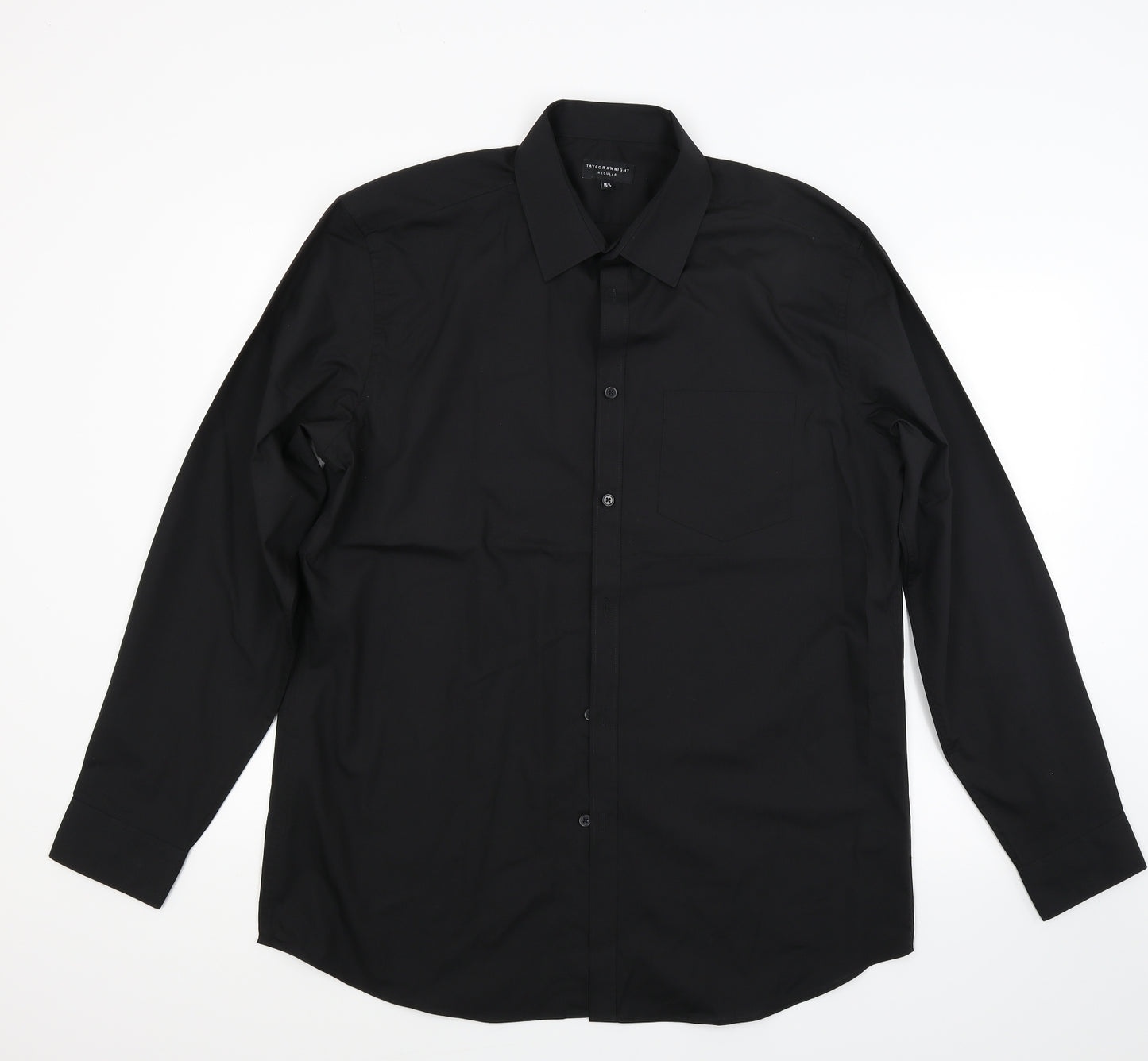 Taylor & Wright Mens Black    Dress Shirt Size 16.5