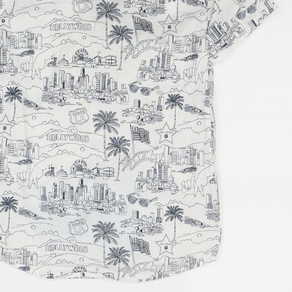 George Boys White   Basic Button-Up Size 7-8 Years  - Hollywood