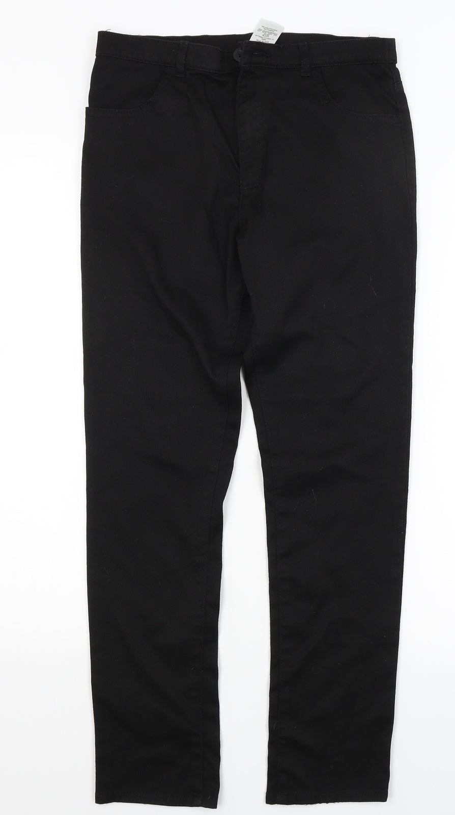 George Boys Black  Denim Straight Jeans Size 12 Years