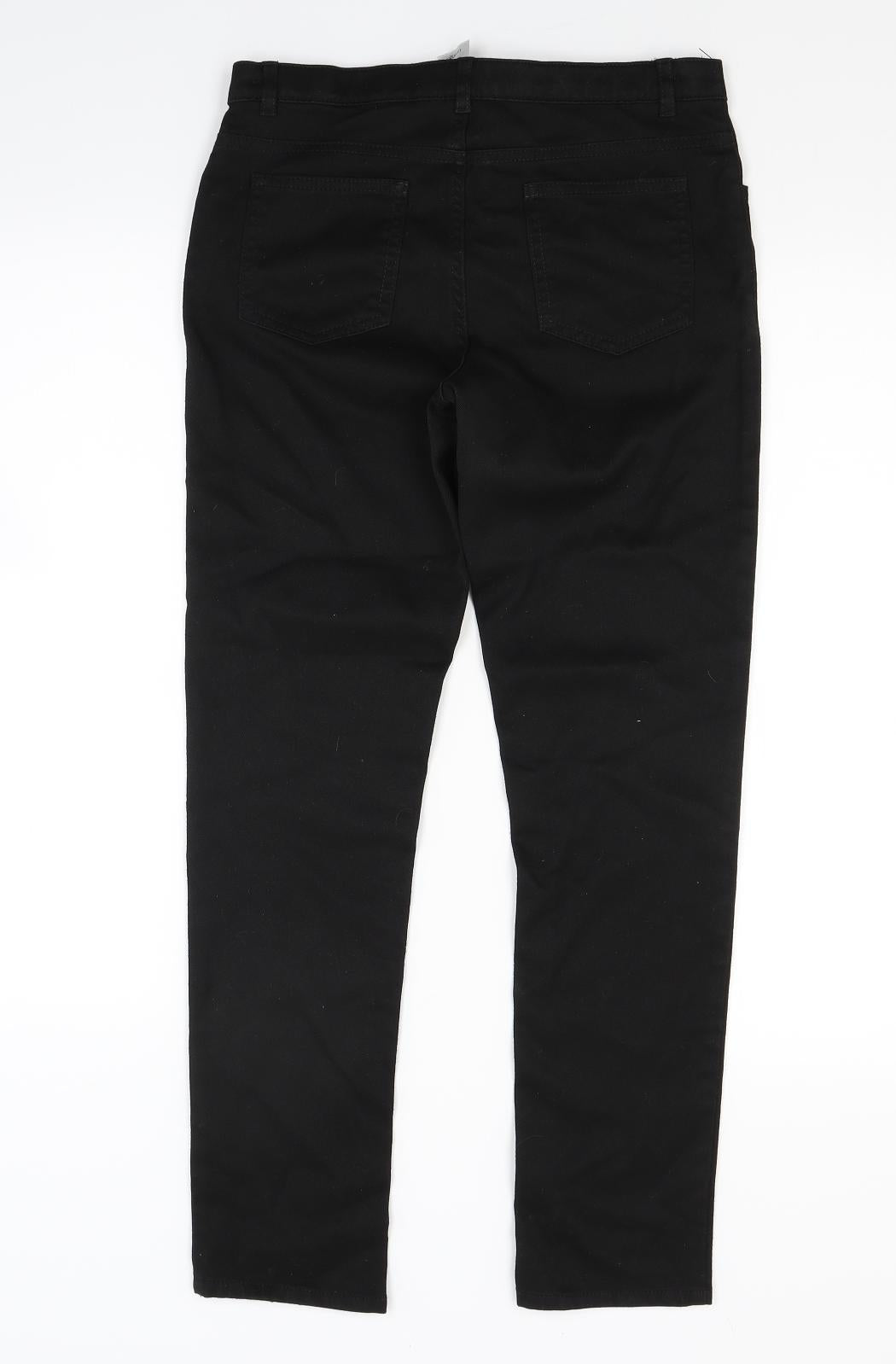 George Boys Black  Denim Straight Jeans Size 12 Years