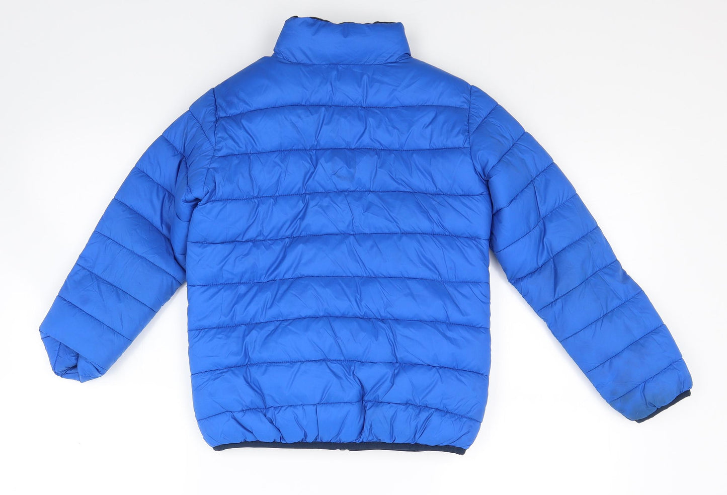 pepperts Boys Blue  Canvas Puffer Jacket Coat Size 7-8 Years