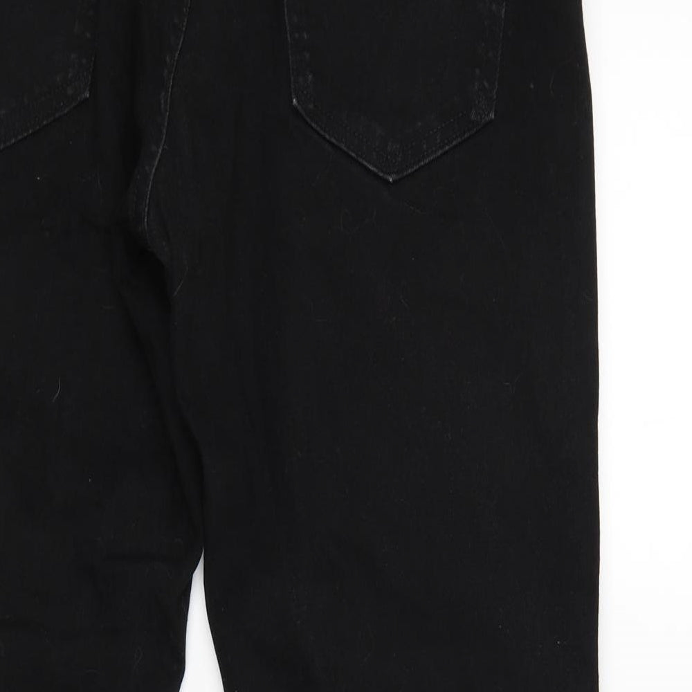 Marks and Spencer Mens Black  Denim Straight Jeans Size 34 L29 in