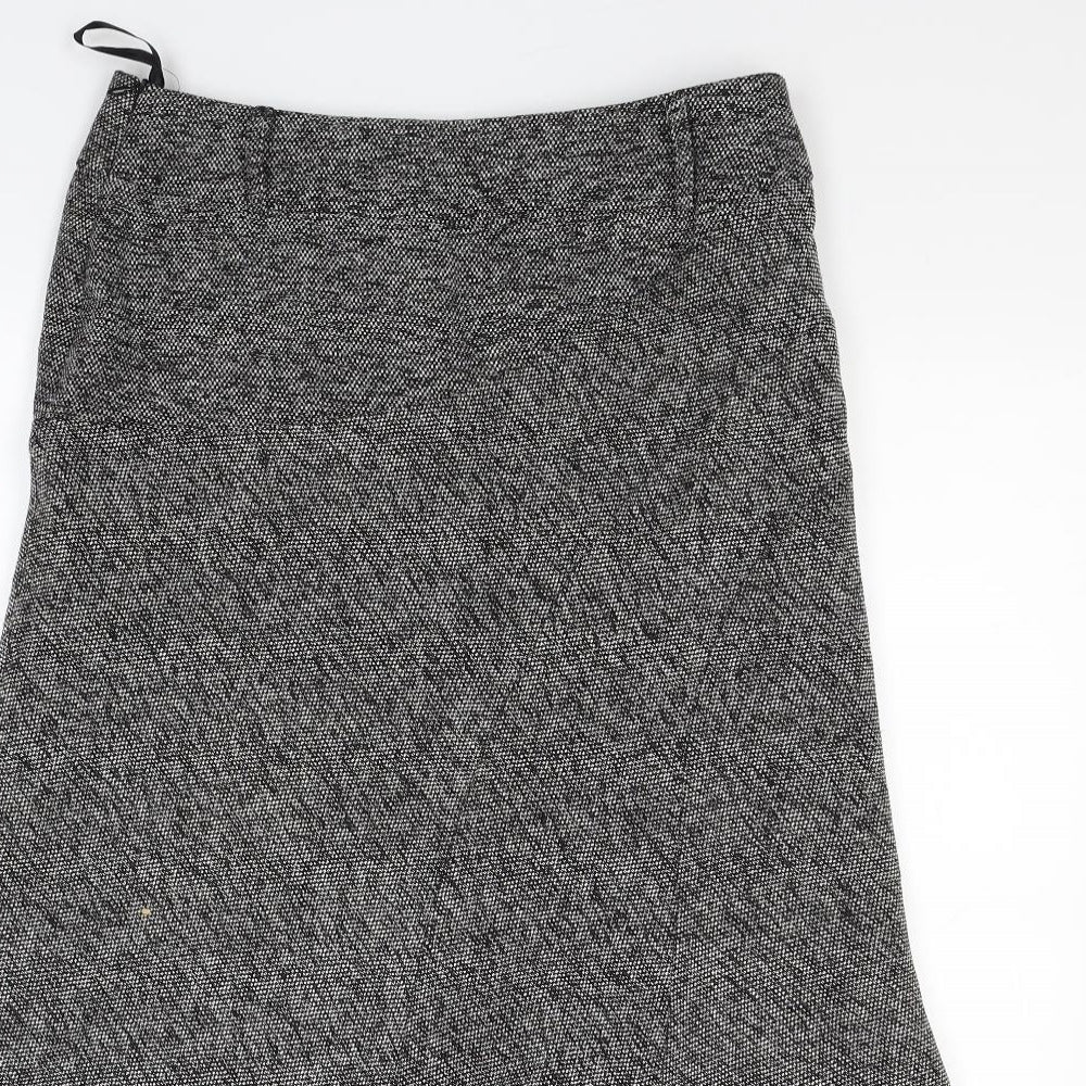 E-vie Womens Grey  Knit A-Line Skirt Size 10