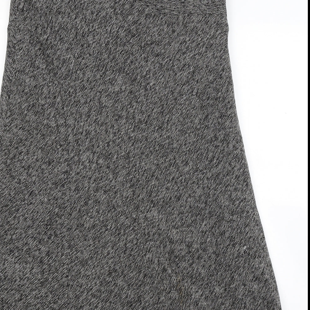 E-vie Womens Grey  Knit A-Line Skirt Size 10