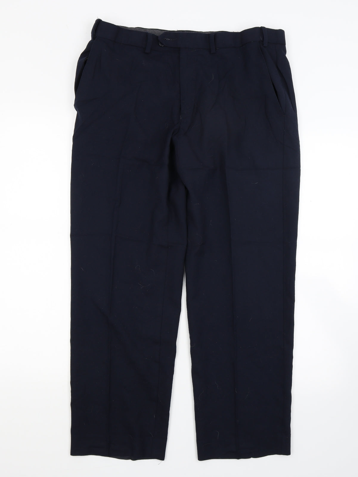 Marks and Spencer Mens Blue   Trousers  Size 34 L29 in