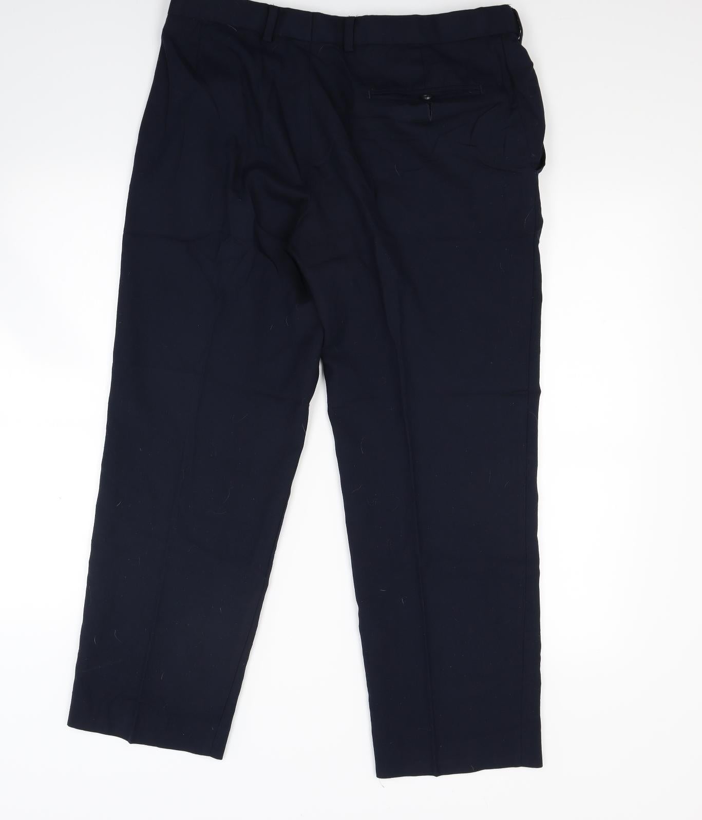 Marks and Spencer Mens Blue   Trousers  Size 34 L29 in