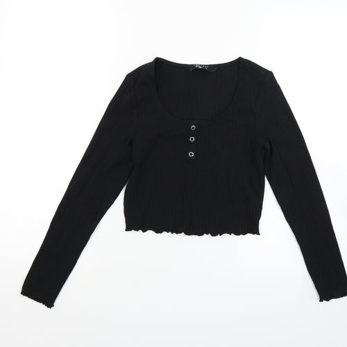 New Look Girls Black   Cropped Casual Size 10 Years