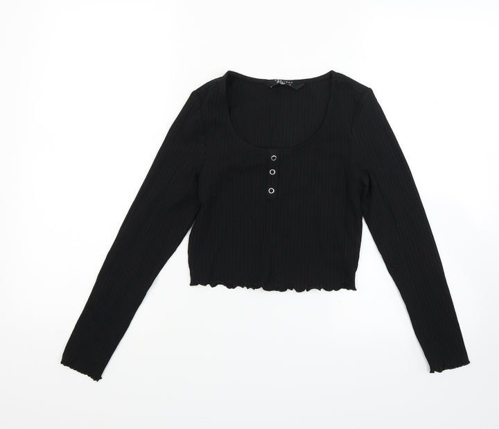 New Look Girls Black   Cropped Casual Size 10 Years
