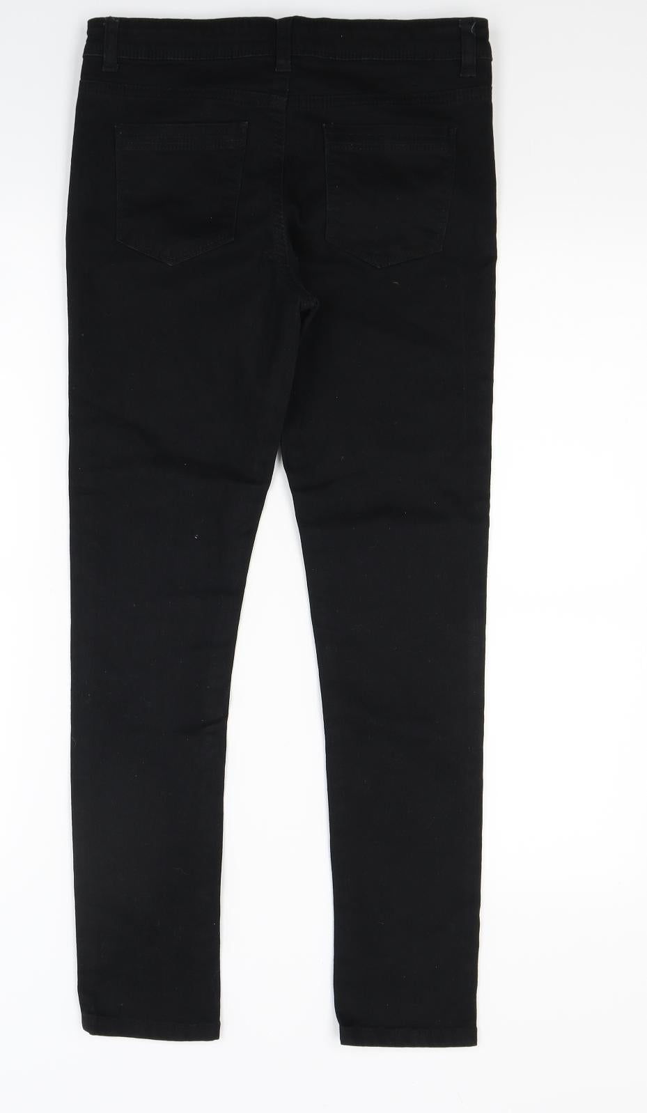 Primark Girls Black  Denim Skinny Jeans Size 11-12 Years