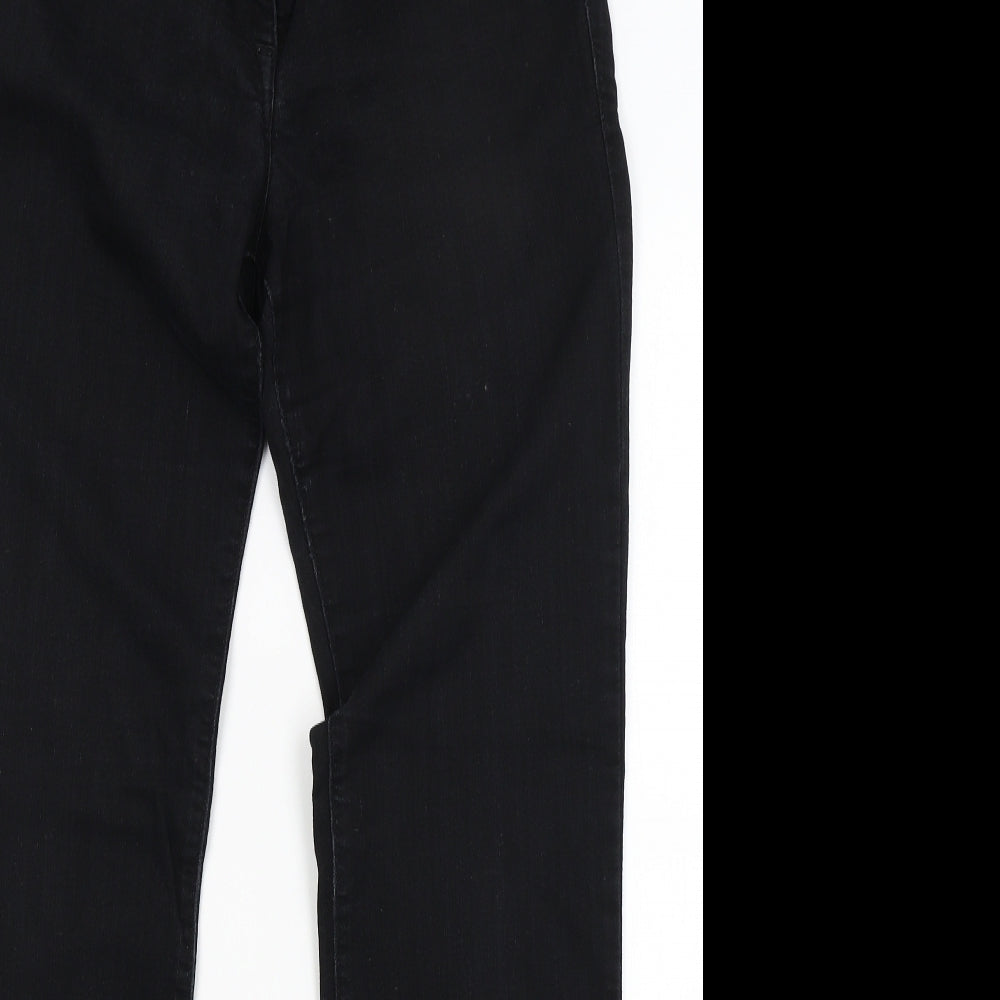 NEXT Womens Black  Denim Straight Jeans Size 12 L29 in