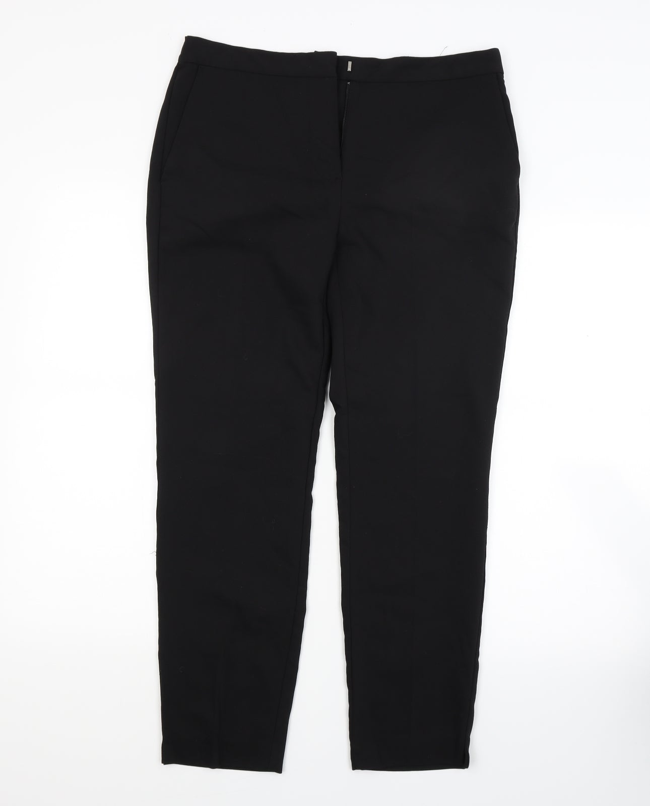 Zara Womens Black   Capri Trousers Size L L25 in