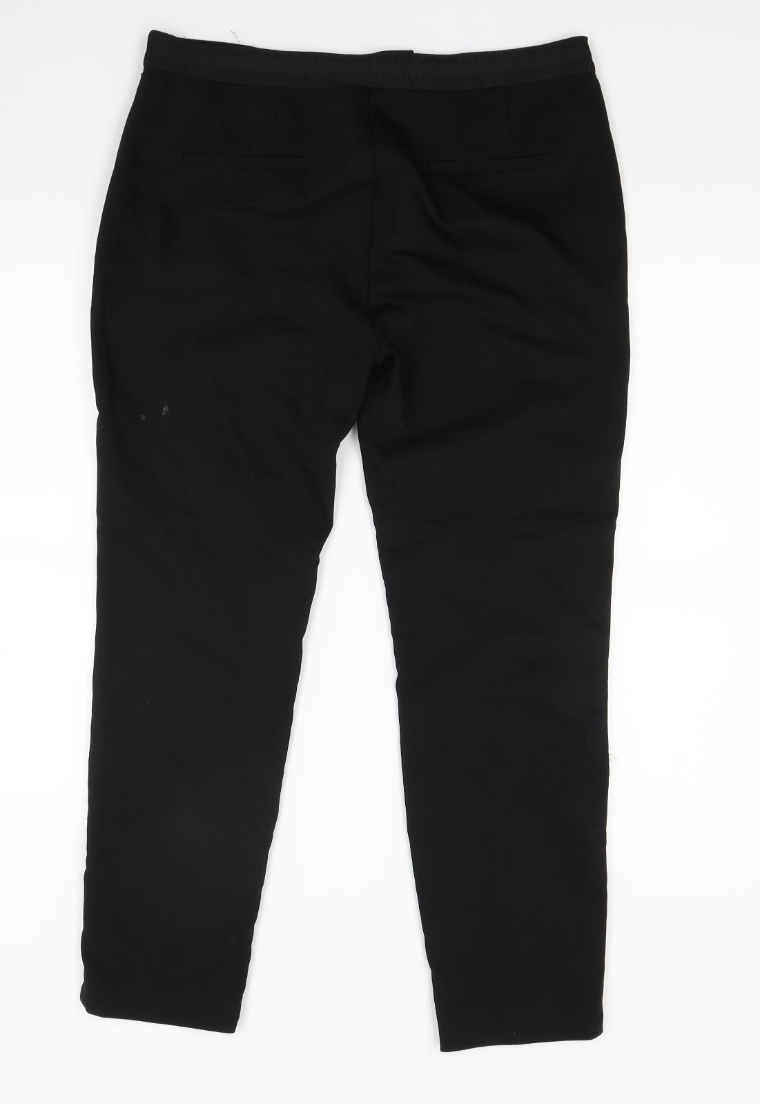 Zara Womens Black   Capri Trousers Size L L25 in