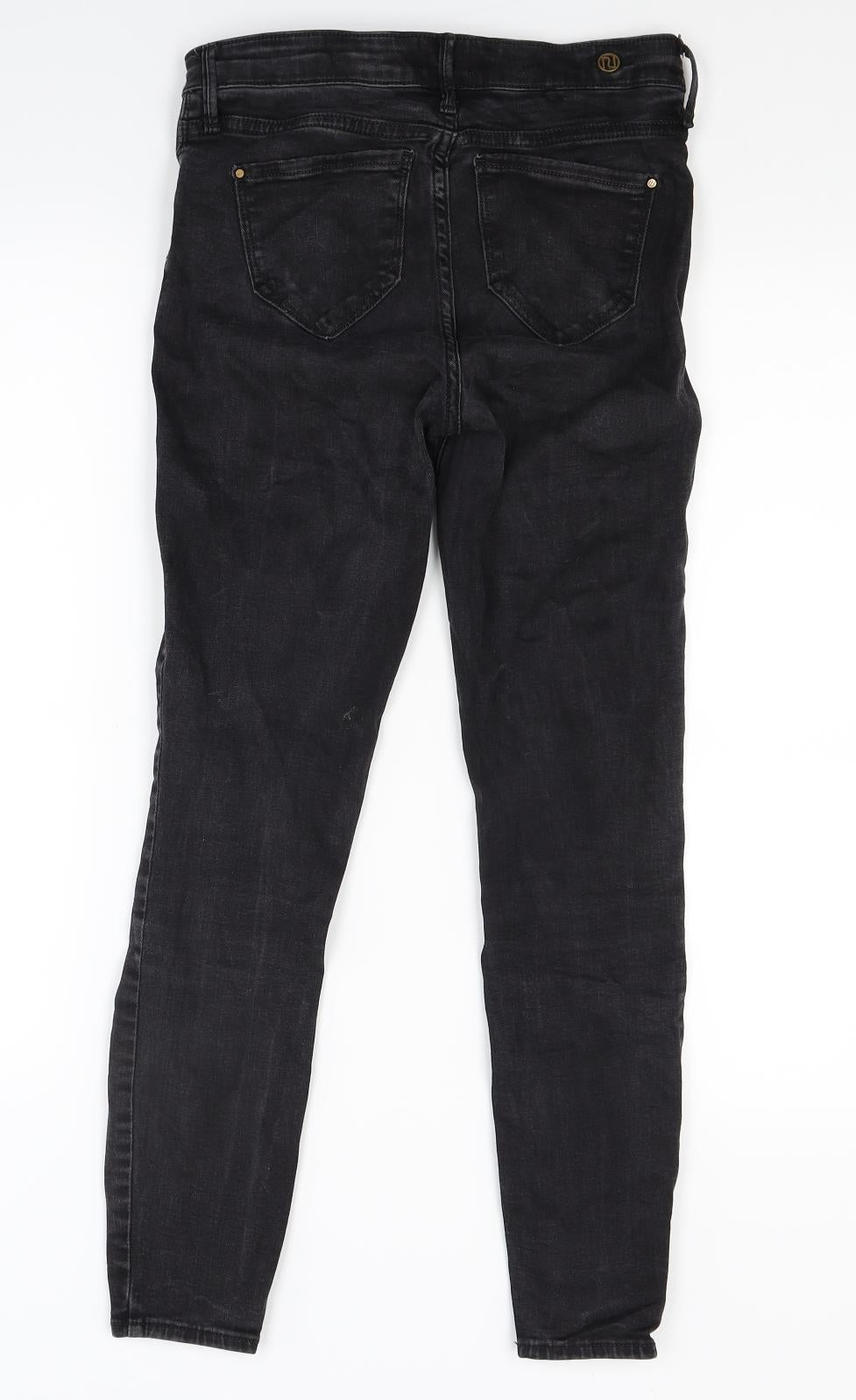 River Island Womens Black  Denim Skinny Jeans Size 8 L26.5 in