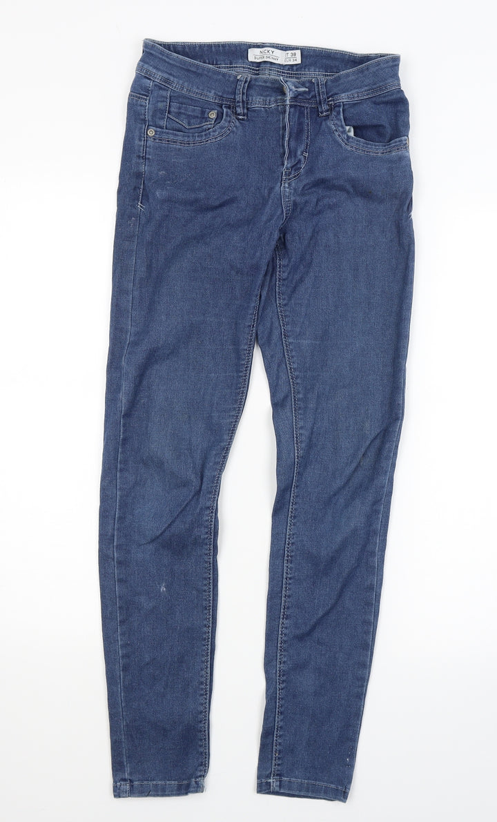OVS Womens Blue  Denim Skinny Jeans Size 6 L27 in