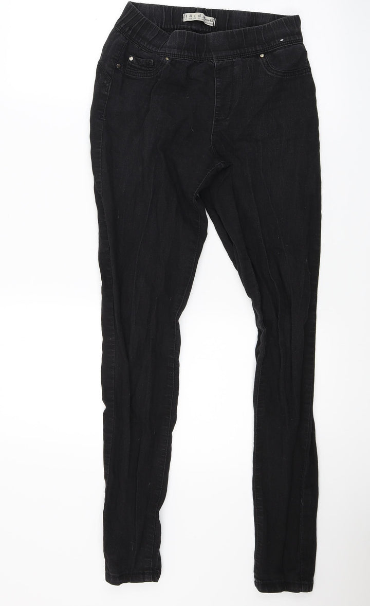 Primark Womens Black Denim Jegging Jeans Size 8 L27 in
