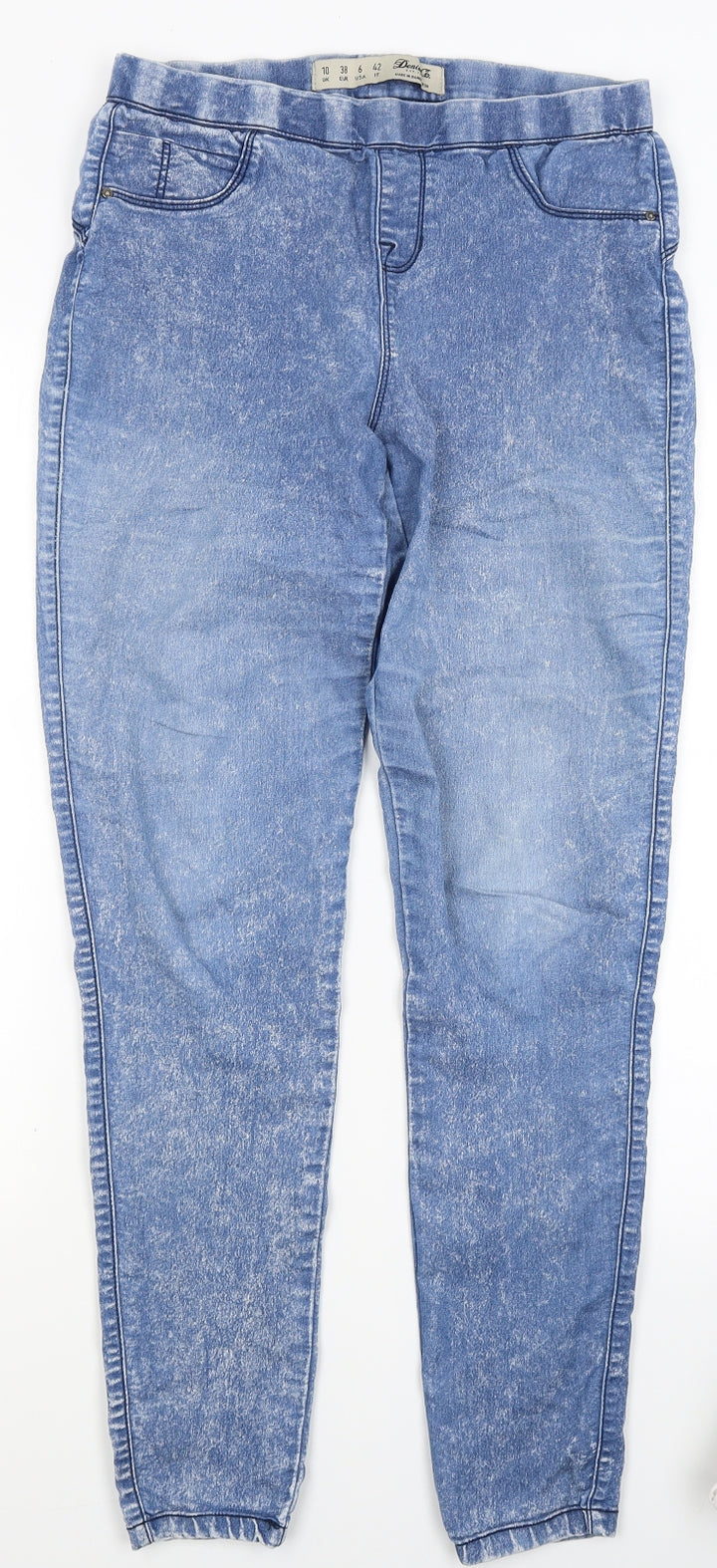 Primark Womens Blue Denim Jegging Jeans Size 10 L27 in