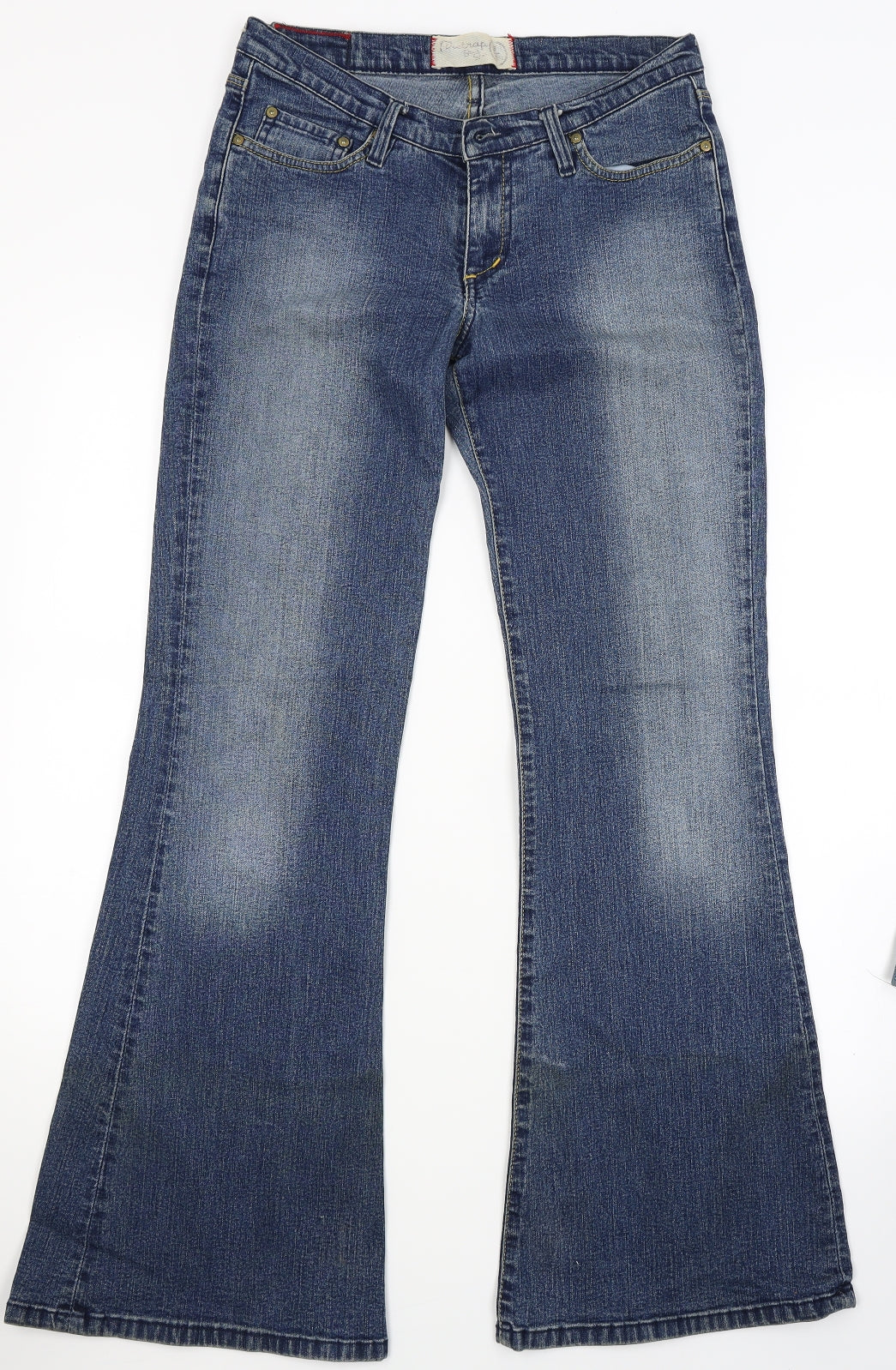 Firetrap Womens Blue  Denim Flared Jeans Size 10 L29 in