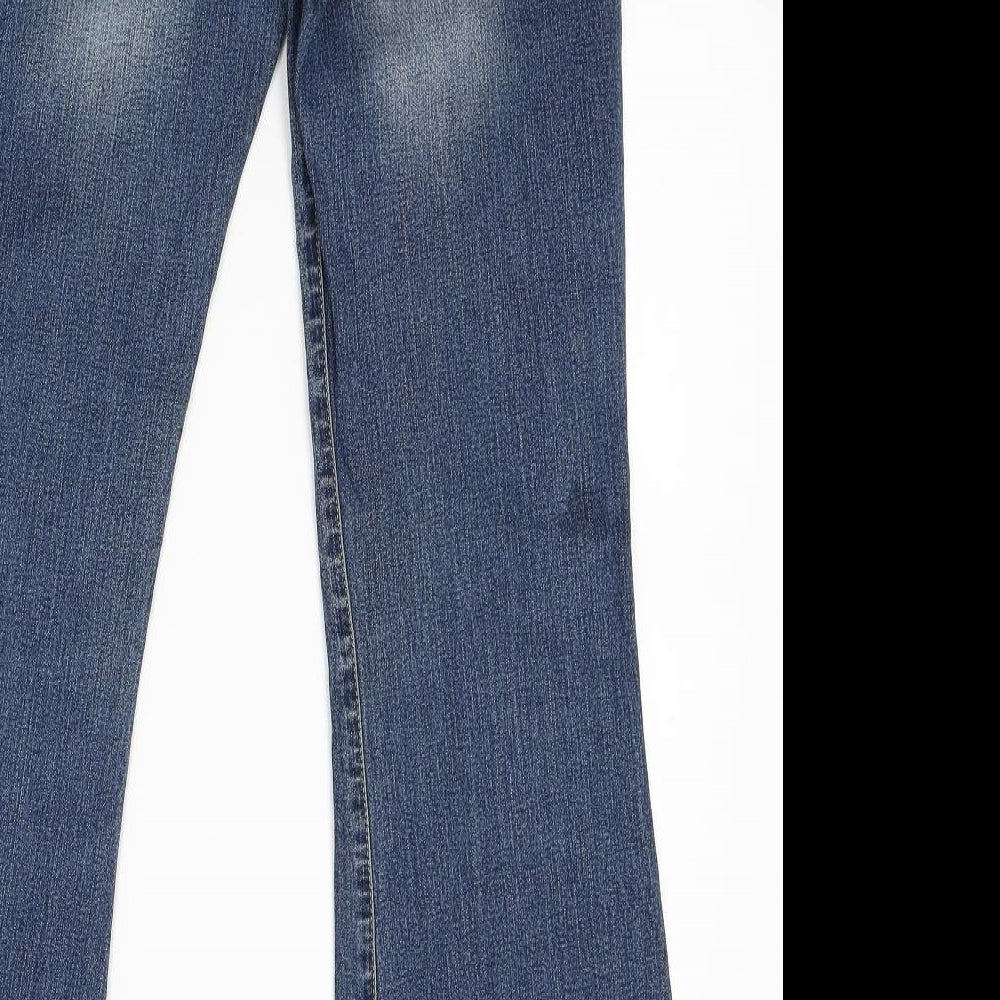 Firetrap Womens Blue  Denim Flared Jeans Size 10 L29 in