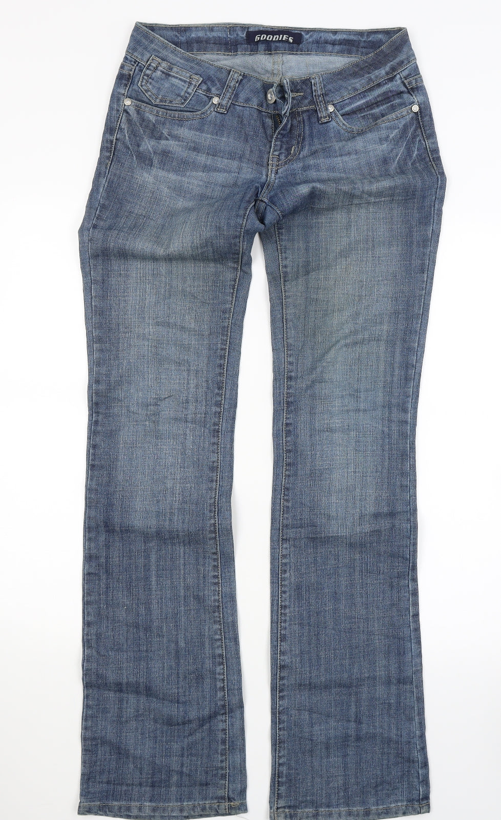 Goodies Womens Blue  Denim Bootcut Jeans Size 10 L32 in