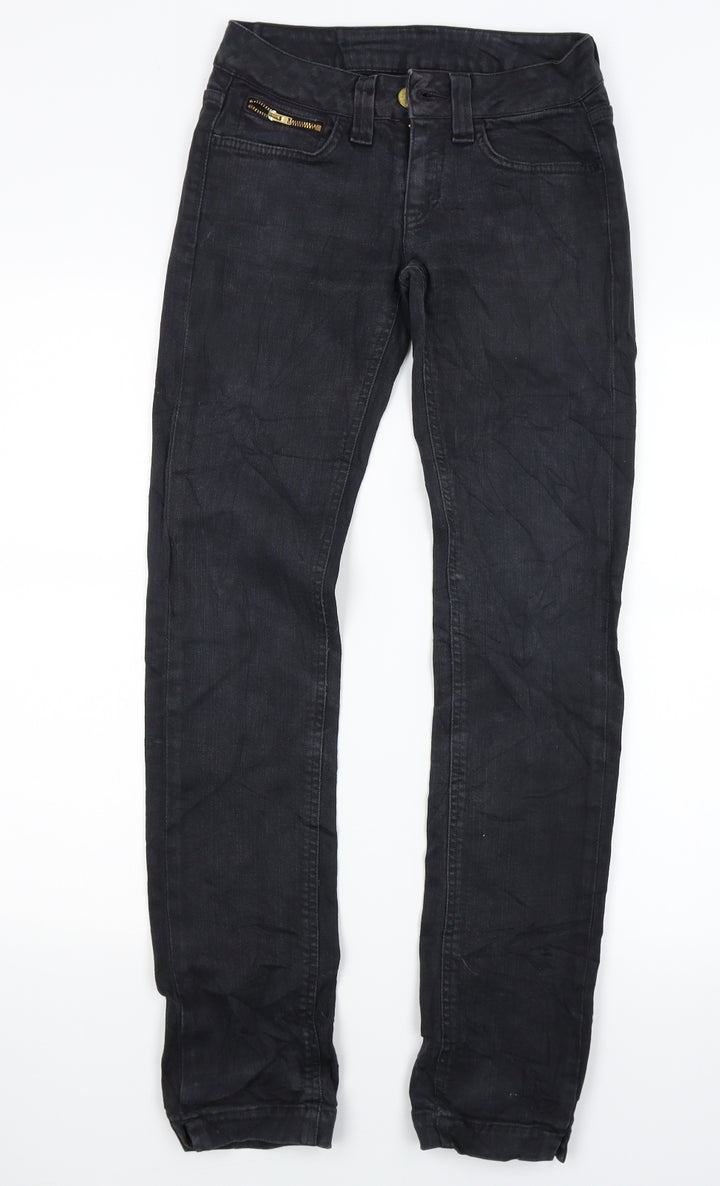 Cobra Womens Black Denim Skinny Jeans Size 28 in L29 in