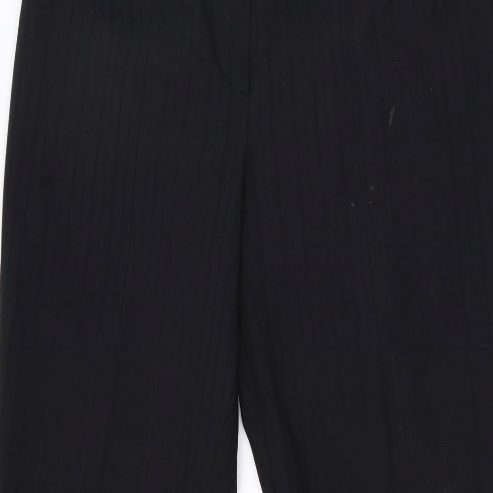 NL Collection Womens Black Striped  Trousers  Size 12 L29 in