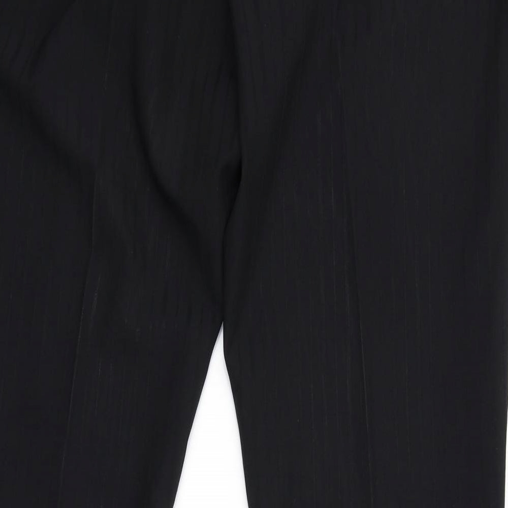 NL Collection Womens Black Striped  Trousers  Size 12 L29 in