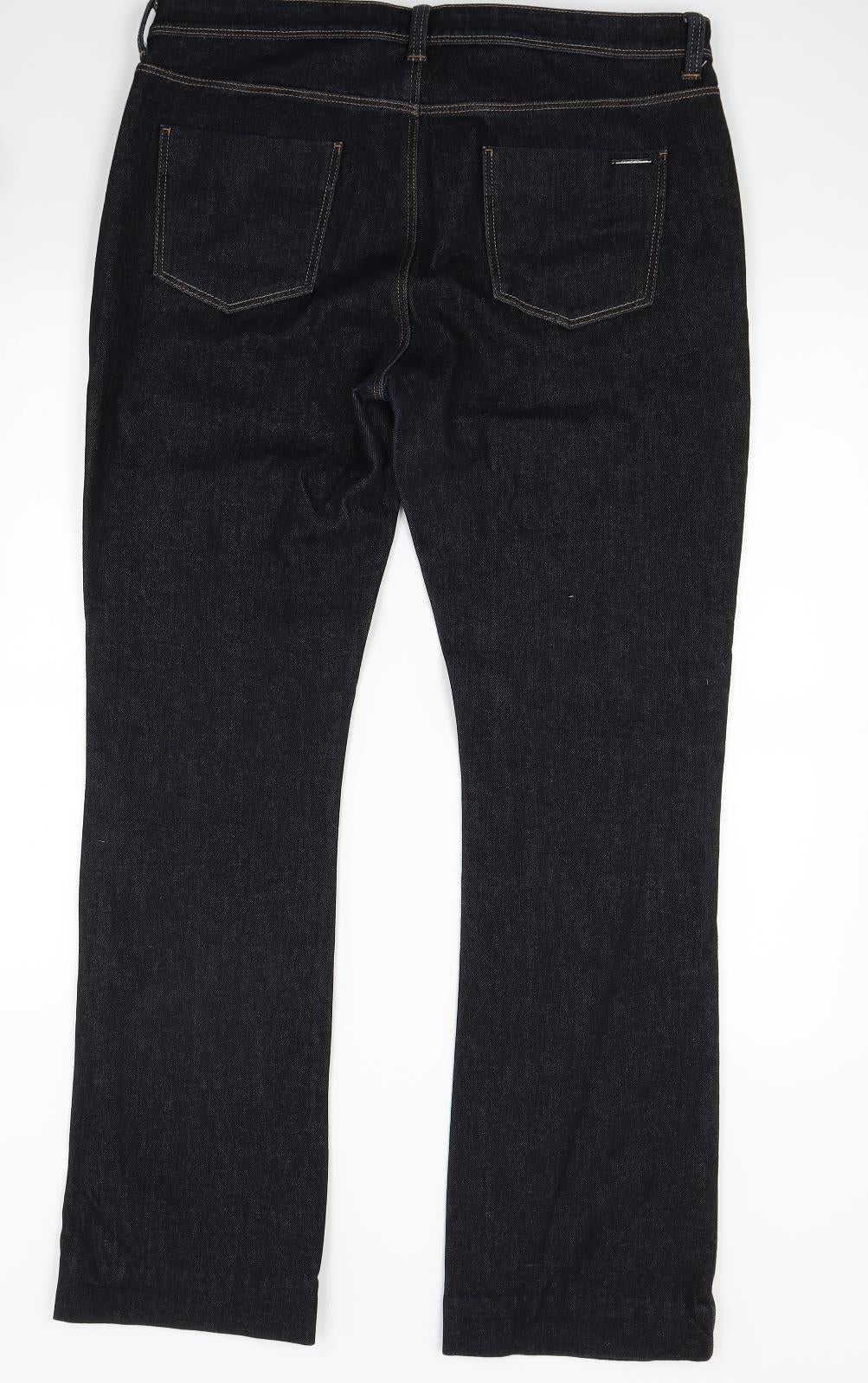 Autograph Womens Blue  Denim Bootcut Jeans Size 14 L29 in