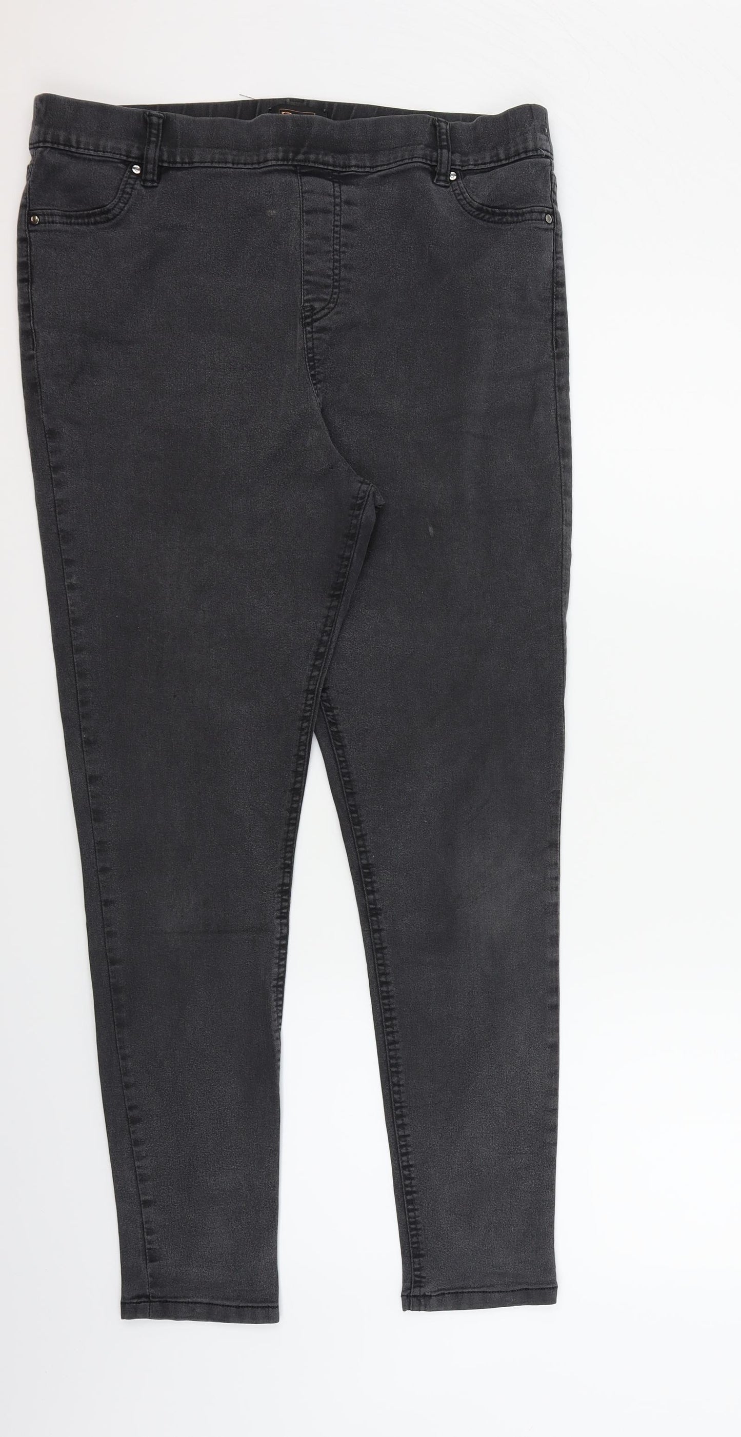 F&F Womens Grey   Straight Jeans Size 18 L28 in