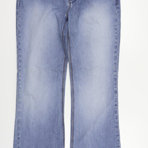 Moto Womens Blue   Straight Jeans Size 16 L30 in