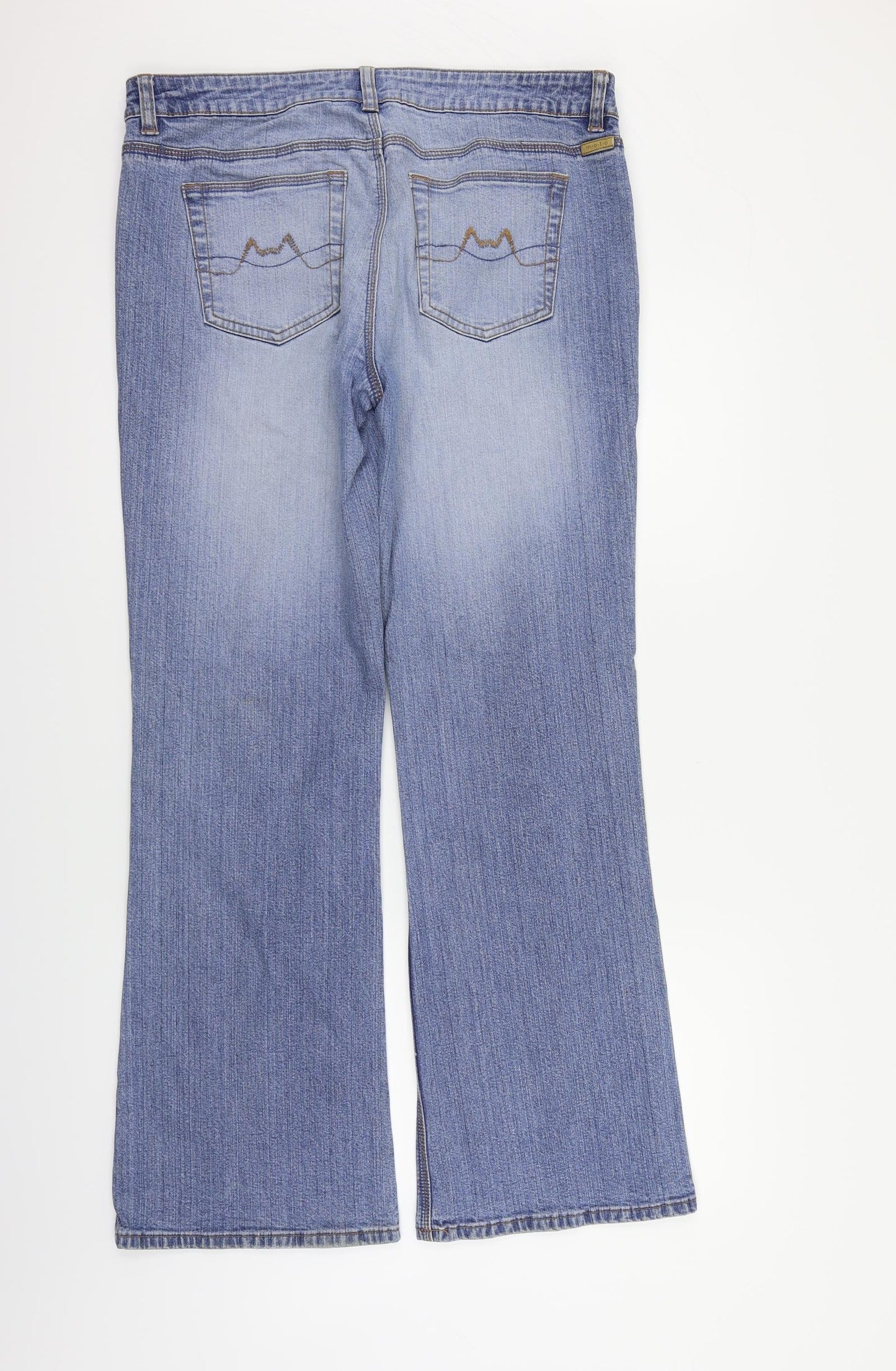 Moto Womens Blue   Straight Jeans Size 16 L30 in