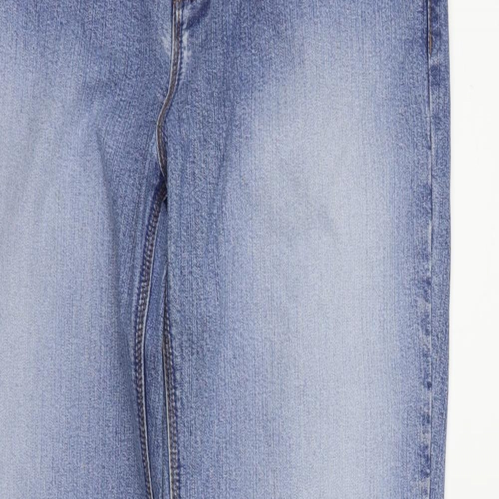 Moto Womens Blue   Straight Jeans Size 16 L30 in