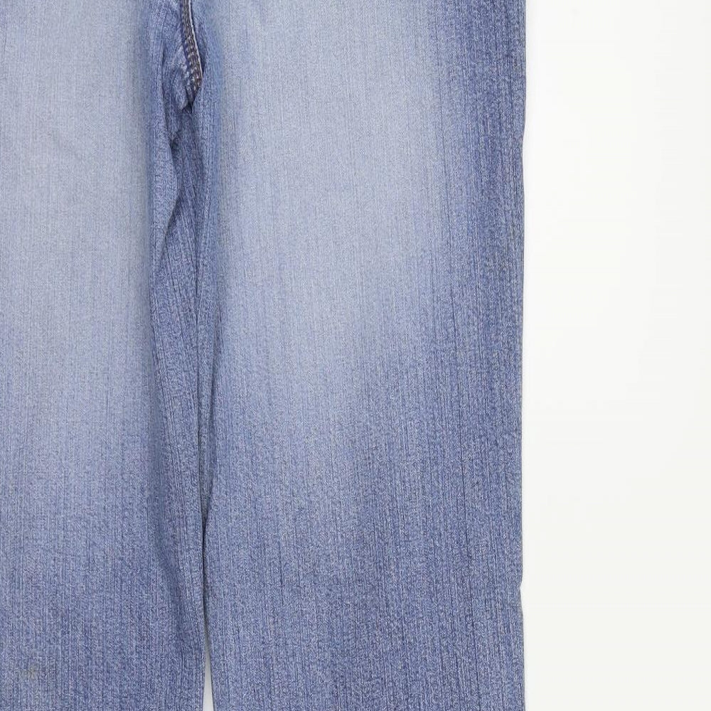 Moto Womens Blue   Straight Jeans Size 16 L30 in