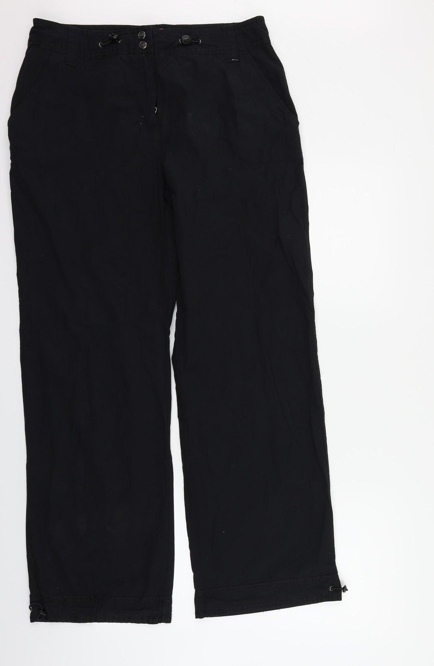 NEXT Womens Black   Trousers  Size 14 L29 in