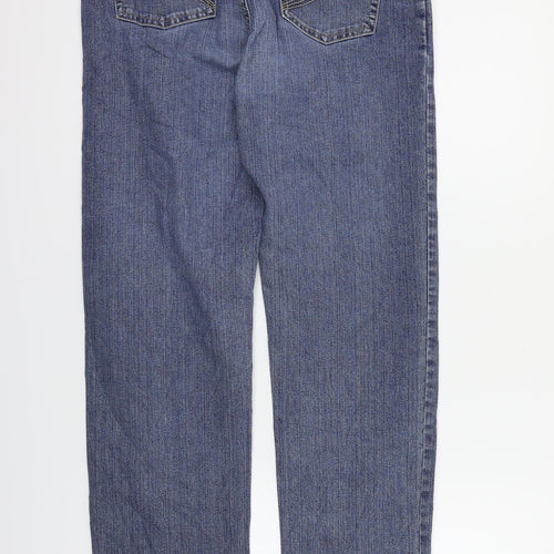 JUST FOR YOU Womens Blue   Straight Jeans Size 8 L26 in