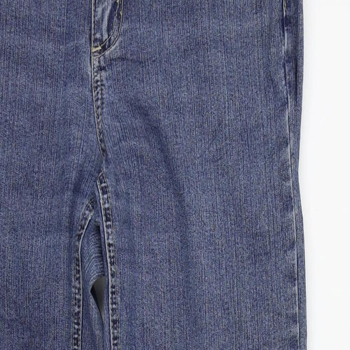 JUST FOR YOU Womens Blue   Straight Jeans Size 8 L26 in