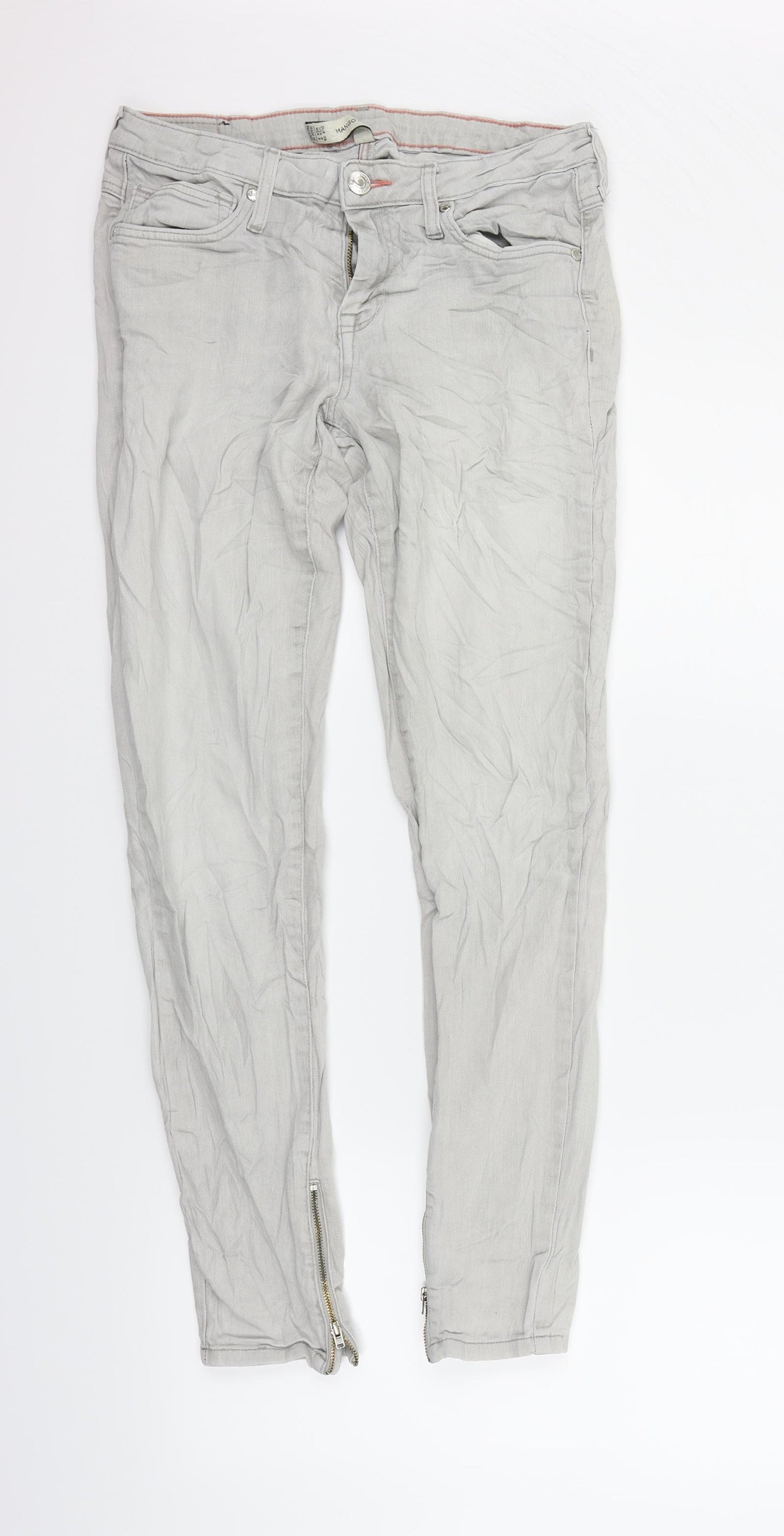 mango jeans Womens Grey   Skinny Jeans Size 8 L26 in
