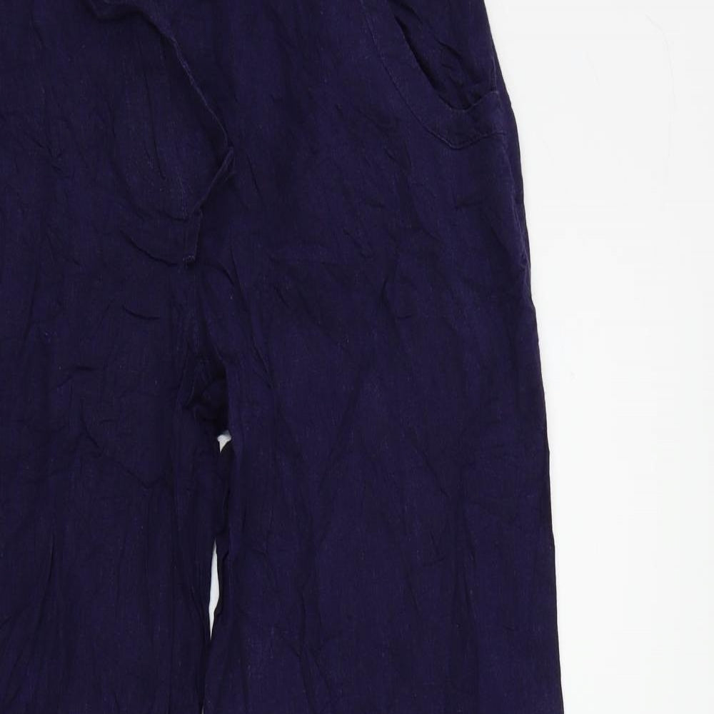 Papaya Womens Purple   Trousers  Size 8 L28 in