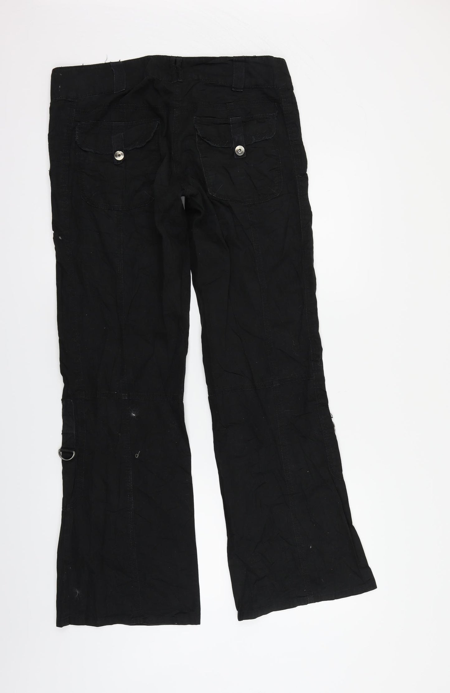yups Womens Black   Trousers  Size L L30 in