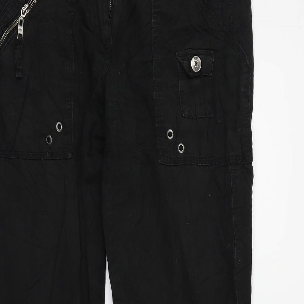 yups Womens Black   Trousers  Size L L30 in
