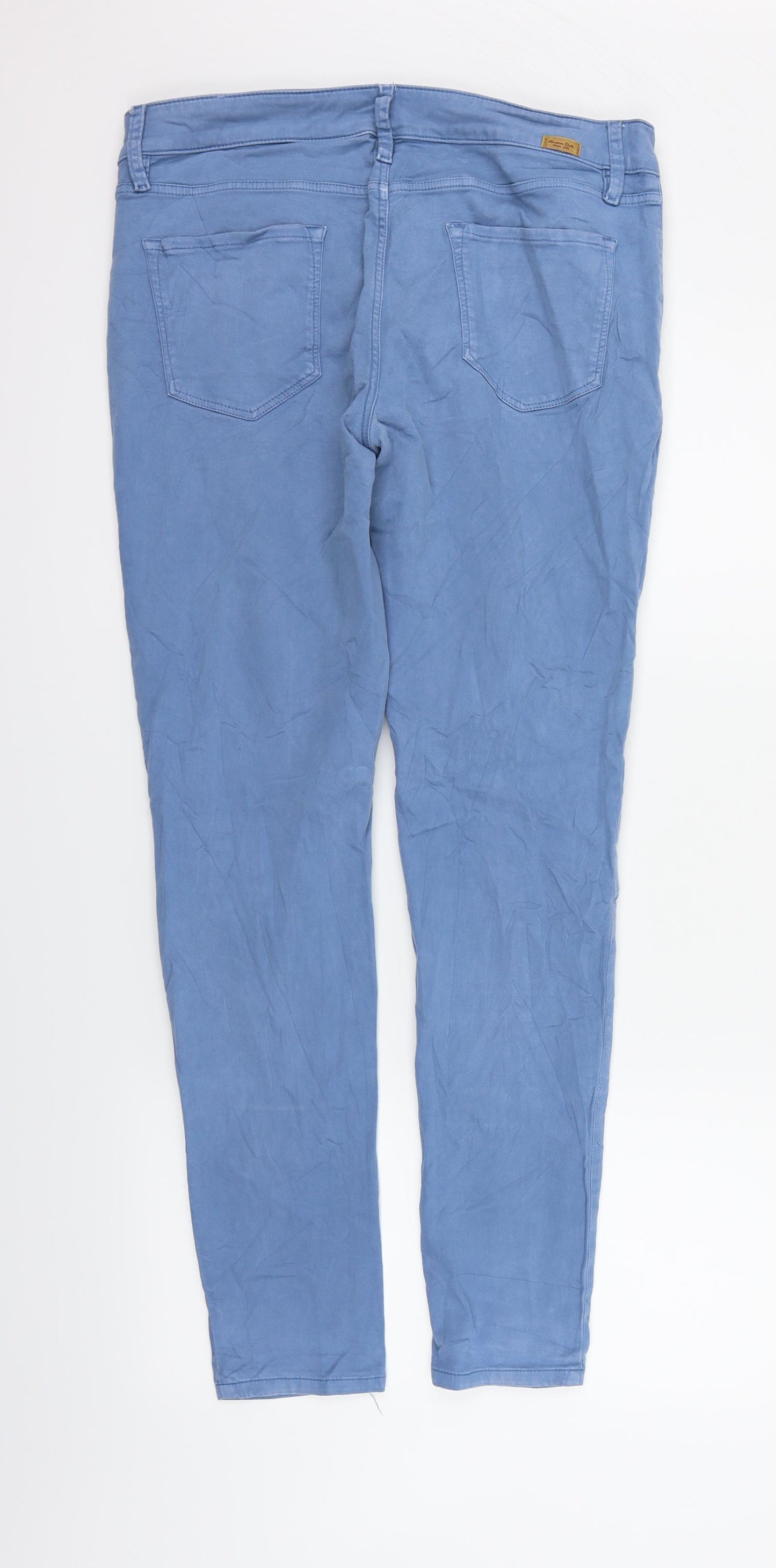 Massimo Dutti Womens Blue   Trousers  Size 14 L28 in