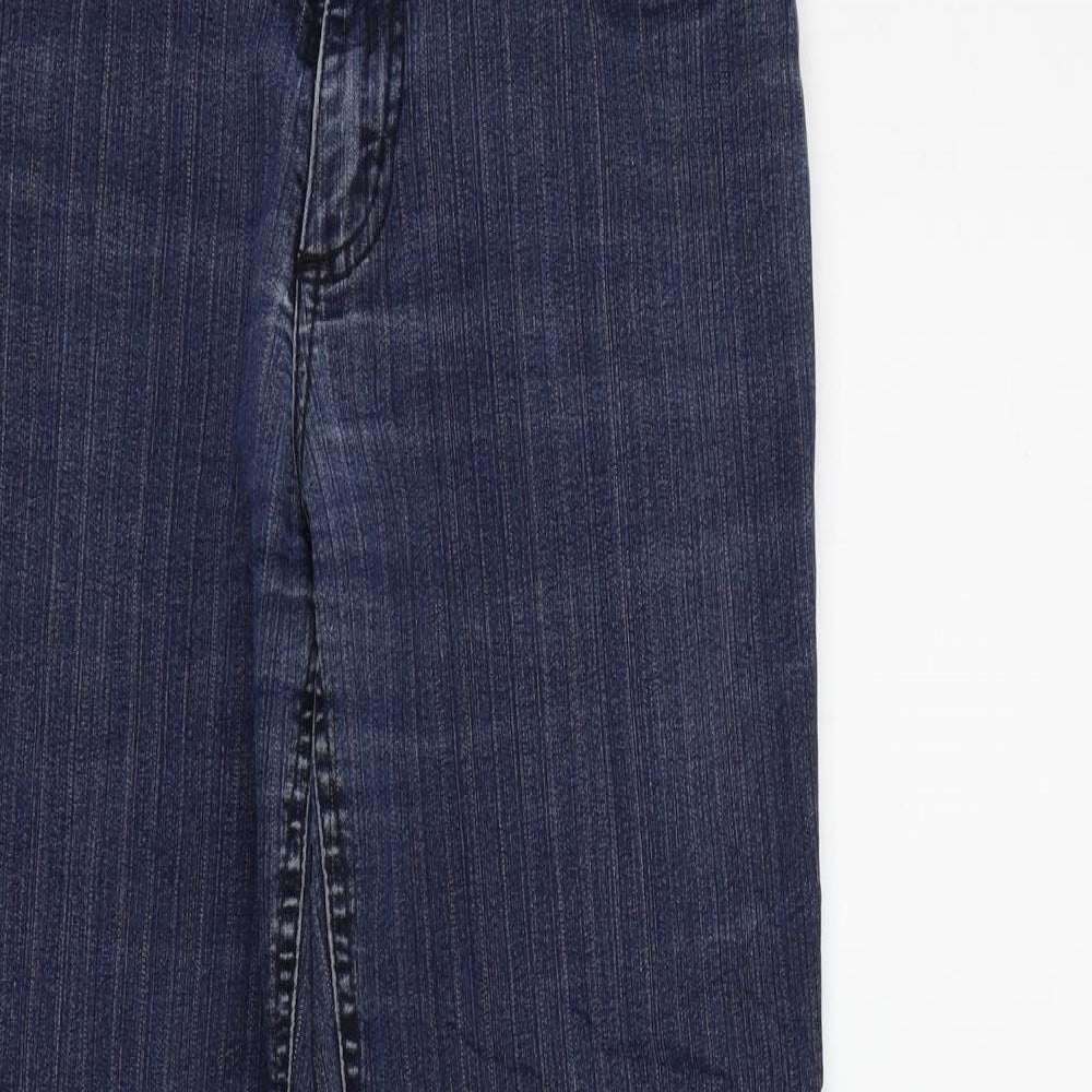 JUST FOR YOU Womens Blue   Straight Jeans Size 8 L27 in
