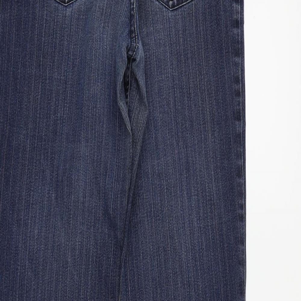 JUST FOR YOU Womens Blue   Straight Jeans Size 8 L27 in