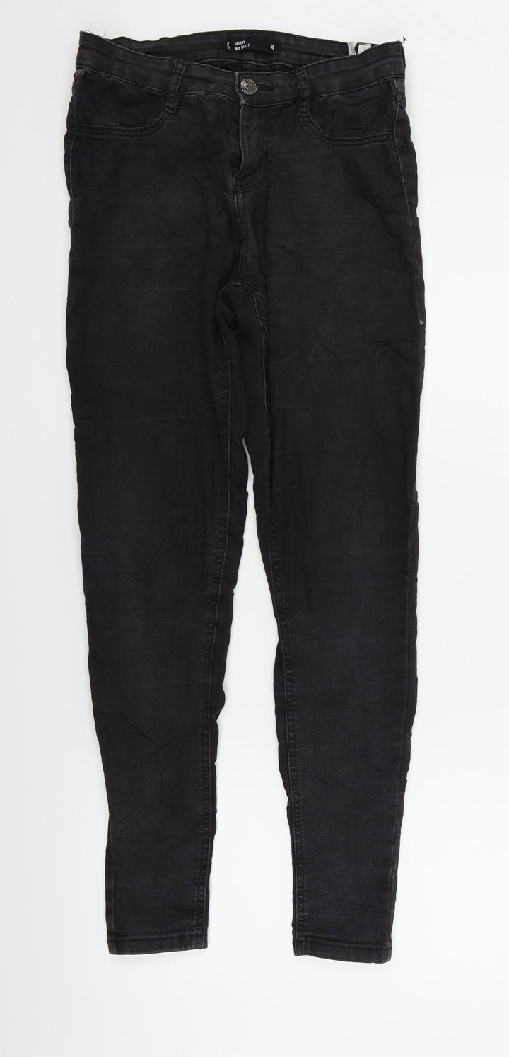 sinsay Womens Black Jegging Leggings Size 8 L27 in