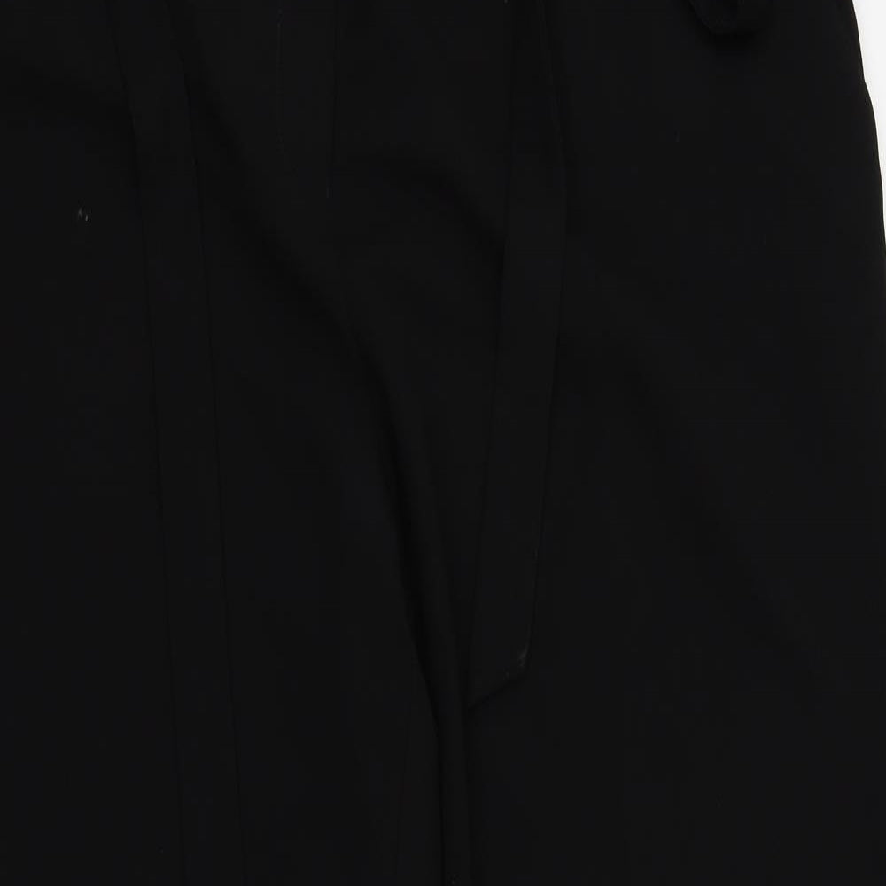 NEXT Womens Black   Trousers  Size 20 L33 in - BELTED