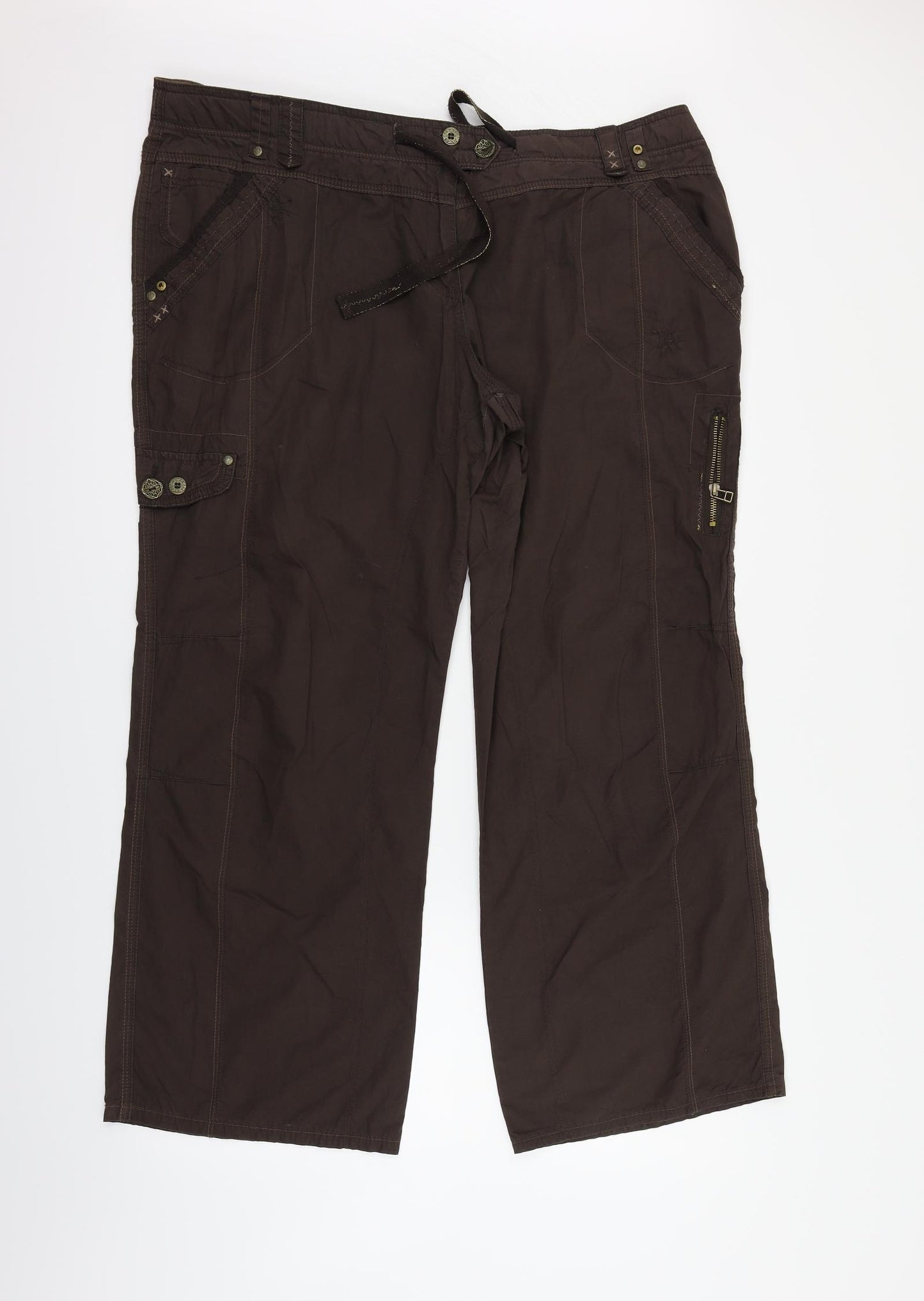 NEXT Womens Brown   Trousers  Size 20 L30 in
